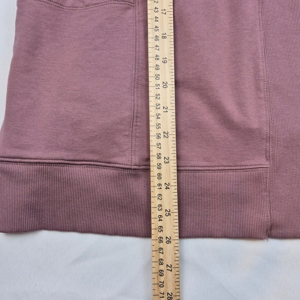 Zuda Open Front Cardigan Kimono L Mauve Knit Long Sleeve Pockets Lightweight - Picture 8 of 13